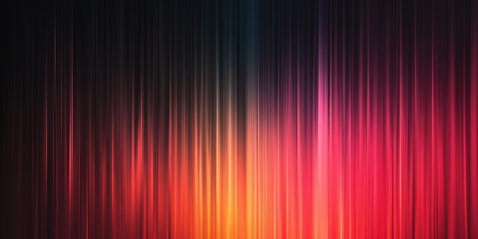 Abstract vibrant color gradient with streaks of light in a dark background creating a dynamic visual effect